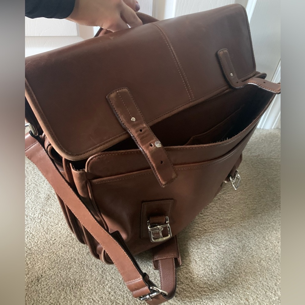 Coach Brown Leather Briefcase- Beautiful